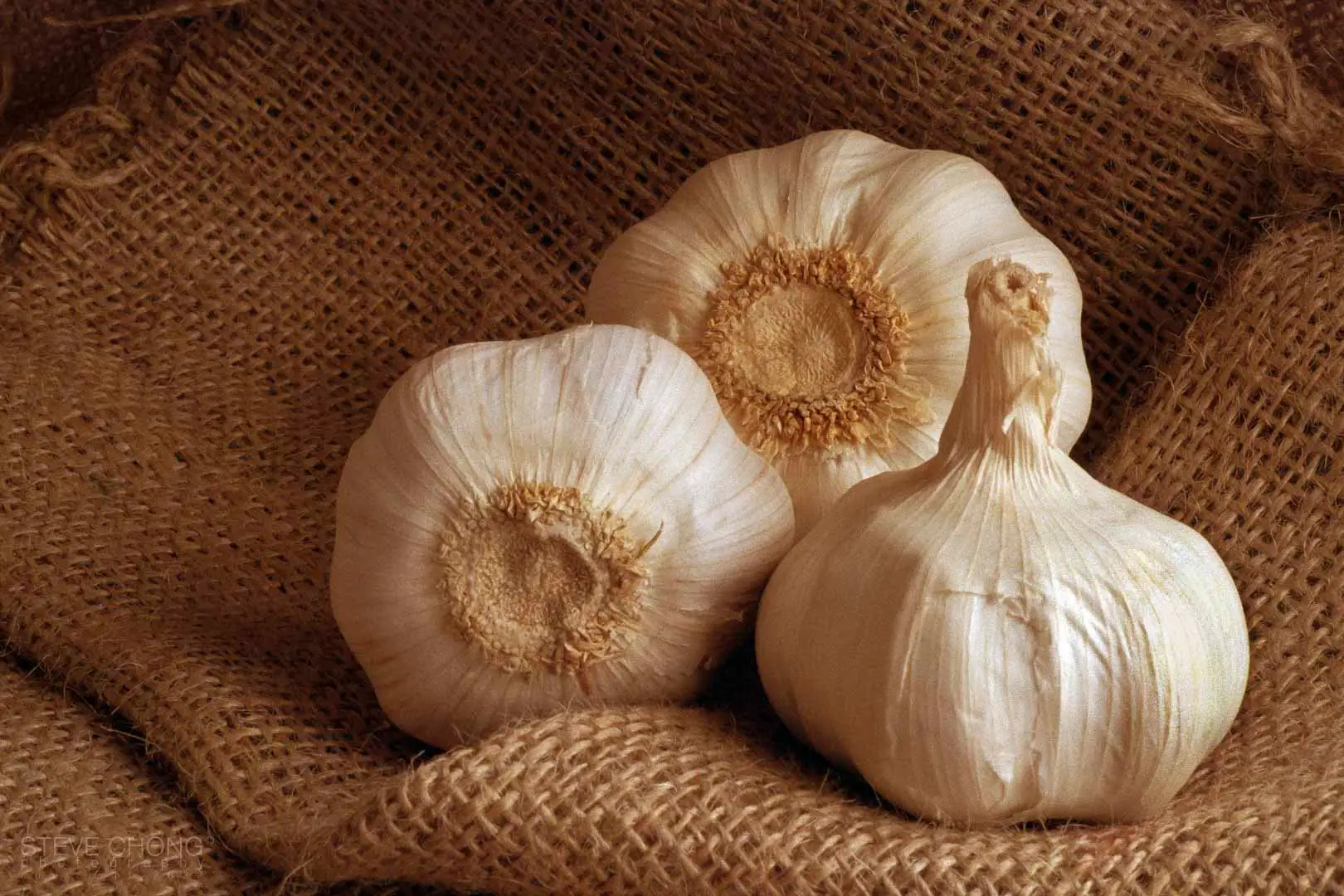 Garlic on a Sack